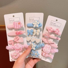 [ Set 5 Vỉ ] Kẹp Tóc [ 1 Vỉ 5 Cái ] - 17741