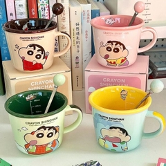 [ Set 2 Cái ] Ly Cốc Sứ + Thìa [ 500ml - Hộp Đẹp ] - 17893