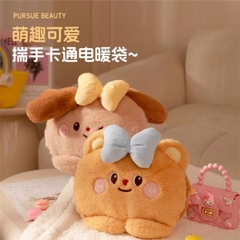 [ Set 2 Cái ] Túi Sưởi Cao Cấp [ Ruột Đã Chứa Nước Chuẩn Quốc Tế Về Cháy Nổ / Kèm Bộ Sạc Nhanh 7 Phút / Dùng Lên Đến 8 Giờ ] - 17995
