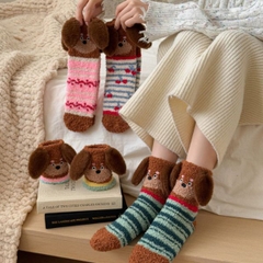 [ Set 5 Đôi ] Vớ Dài Mùa Đông [ Cotton / Có Tag Treo ] - 18036