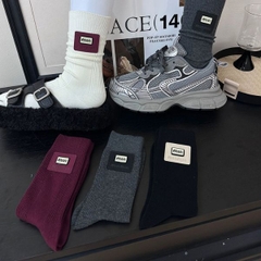 [ Set 5 Đôi ] Vớ Dài [ Cotton / Có Tag Treo ] - 18047