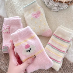 [ Set 5 Đôi ] Vớ Dài Mùa Đông [ Polyester / Có Tag Treo ] - 18052