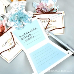 [ Set 12 Cái ] Thiệp Hoa Khô - 18112