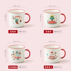 [ Set 4 Cái ] Ly Cốc Sứ - 18155