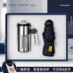 [ Bộ Quà Tặng ] Cốc Inox 316 / Dù Mini Bỏ Túi - 18420