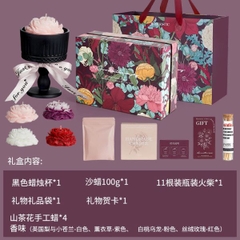 [ Bộ Quà Tặng ] 4x Nến Thơm / Ly Đốt Nến / Hộp Diêm - 18421