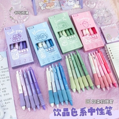 [ Set 5 Hộp ] Bút Bi Gel [ 0.5mm / Đen / Hộp 5 Cây ] - 18509