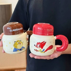 [ Set 2 Cái ] Cốc Sứ 520ml Zootopia [ Hộp Màu ] - 19883