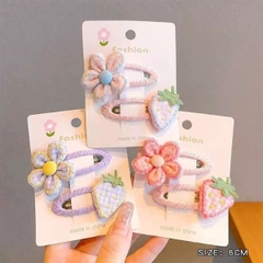 [ Set 12 Vỉ ] Kẹp Tóc [ Vỉ 2 Cái ] - 19939