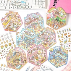 [ Set 12 Túi ] Sticker Trang Trí 3D - 19992