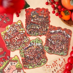 [ Set 12 Túi ] Sticker Trang Trí 3D - 20005