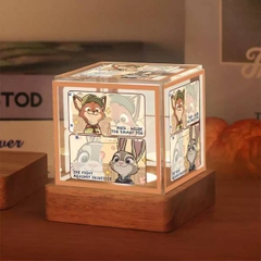 [ Set 2 Cái ] Đèn Ngủ Zootopia [ Đèn 6.7cm / Đế 8cm / Cấp Nguồn USD / 3 Màu / Có Điều Chỉnh Cấp Độ Sáng ] - 20184