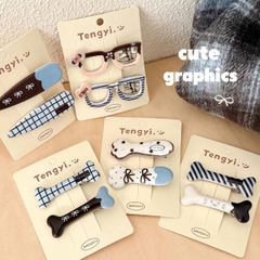 [ Set 10 Vỉ ] Kẹp Tóc [ Vỉ 2 Cái ] - 20201