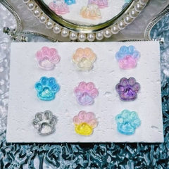 [ Set 50 Cái ] Charm Chân Mèo 3D Dạ Quang - 20232