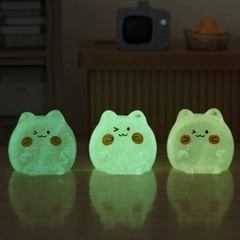 [ Set 50 Cái ] Charm Mèo 3D Dạ Quang - 20229