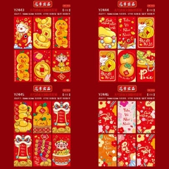 [ Set 400 Xấp ] Lì Xi [ Xấp 6 Bao / Chọn Hoặc Mix 1 Mẫu Tối Thiểu 40 Xấp ] - 20537