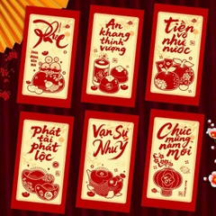 [ Set 10 Xấp ] Lì Xì Lấp Lánh [ Xấp 6 Cái ] - 20615