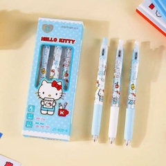 [ Set 5 Hộp ] Bút Bi Hello Kitty [ 0.5mm / Đen / Hộp 3 Cây ] - 20683