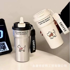 [ Set 2 Cái ] Bình Giữ Nhiệt Hello Kitty [ 500ml / Inox 304 ] - 20704