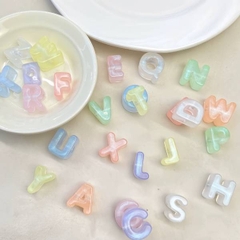 [ Set 500 Cái ] Charm Xỏ Vòng Dạ Quang Hiệu Ứng Mới [ Mix Chữ / Chỉ Chọn Được Màu / Lỗ To ] - 20754