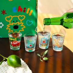 [ Set 2 Hộp ] Quà Tặng Cốc Thuỷ Tinh [ Hộp 4 Cái ] - 21059