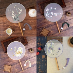 [ Set 10 Cái ] Quạt Tròn Truyền Thống - 21611