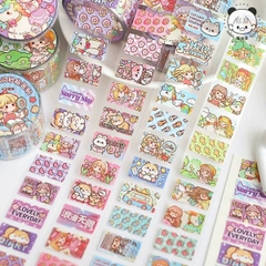 [ Set 12 Cuộn ] Washi Tape Sticker [ 150 Nhãn ] - 21584