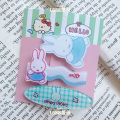 [ Set 12 Vỉ ] Kẹp Tóc [ Vỉ 3 Cái ] - 21669