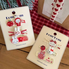 [ Set 10 Vỉ ] Kẹp Tóc [ Vỉ 3 Cái ] - 21665