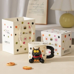 [ Set 2 Cái ] Cốc Sứ + Nắp [ Hộp Quà ] - 21838