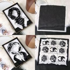 [ Set 10 Cái ] Khăn Lụa Vuông Hàn Quốc [ 70*70cm - Không Hôp ] - 18110