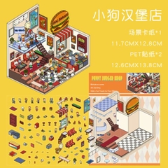 [ Set 10 Túi ] Sticker Trang Trí 3D [ 36 Mẫu ] - 935193
