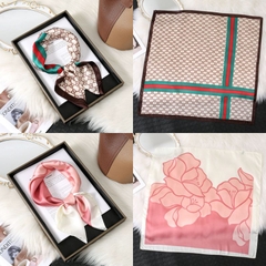 [ Set 10 Cái ] Khăn Lụa Vuông Hàn Quốc [ 70*70cm - Không Hôp ] - 18110