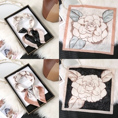 [ Set 10 Cái ] Khăn Lụa Vuông Hàn Quốc [ 70*70cm - Không Hôp ] - 18110