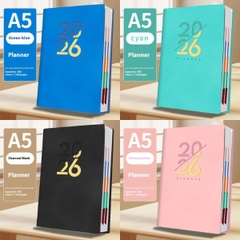 [ Set 5 Quyển ] Sổ Kế Hoạch [ A5/ Bìa Da ] - 18275