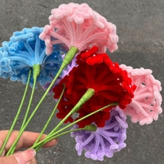 [ Set 5 Nhanh ] Hoa Cẩm Tú Cầu Kẽm Nhung [ 24 Bông ] - 18183