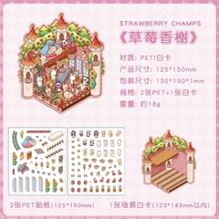 [ Set 50 Túi ] Sticker Trang Trí 3D / Hơn 50 Mẫu [ 13*19cm ] - 18516