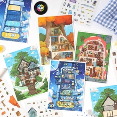 [ Set 20 Túi ] Sticker Trang Trí 3D - 22550