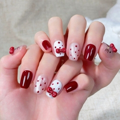 [ Set 2 Bộ ] Nail Thiết Kế Hello Kitty [ 10 PCS + Bộ Dán Nail ] - 22051