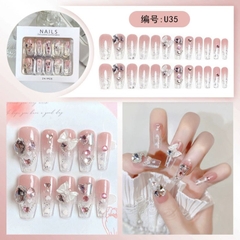 [ Set 5 Hộp ] Nail [ 24 PCS + Bộ Dán Nail ] - 21925