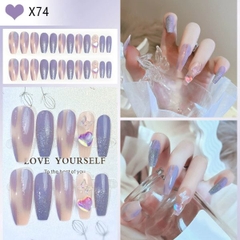 [ Set 5 Hộp ] Nail [ 24 PCS + Keo Thạch ] - 21878