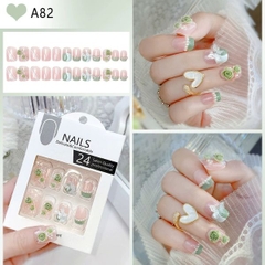 [ Set 5 Hộp ] Nail [ 24 PCS + Keo Thạch ] - 21880
