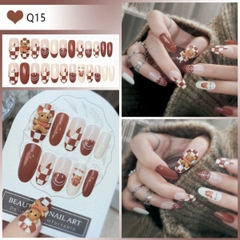 [ Set 5 Hộp ] Nail [ 24 PCS + Keo Thạch ] - 21881