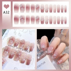 [ Set 5 Hộp ] Nail [ 24 PCS + Keo Thạch ] - 21892