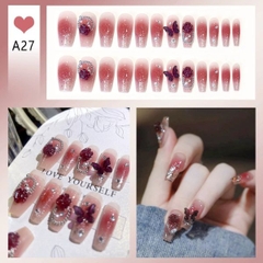 [ Set 5 Hộp ] Nail [ 24 PCS + Keo Thạch ] - 21893