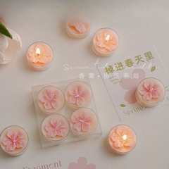 [ Set 10 Cái ] Nến Thơm Hoa Mini [ Mùi Ô Long Đào Trắng ] - 922478