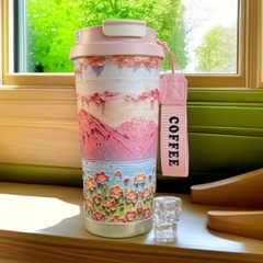 [ Set 2 Cái ] Bình Giữ Nhiệt [ 500ml - Inox 316 - Kèm Dây Coffee ] - 922964