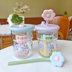 [ Set 2 Cái ] Bình Nước Thủy Tinh Borosilicate Cao Cấp Chịu Nhiệt Cao [ 500ml ] - 922972