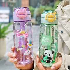 [ Set 2 Cái ] Bình Nước Hoạt Hình [ 600ml ] - 922973