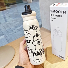 [ Set 2 Cái ] Bình Giữ Nhiệt ( 650ml - Inox 316 ) - 922204